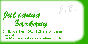 julianna barkany business card